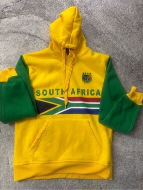 Winner South Africa Flag Colorblock Hoodie Small